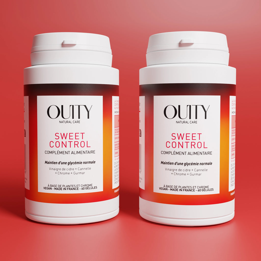 Complément alimentaire anti pic de glycémie. Sweet control se présente sous forme de gélule a prendre pour limiter la glycémie, les fringale, les coups de fatigue et la prise de poids.  lot de 2 plus économique.
